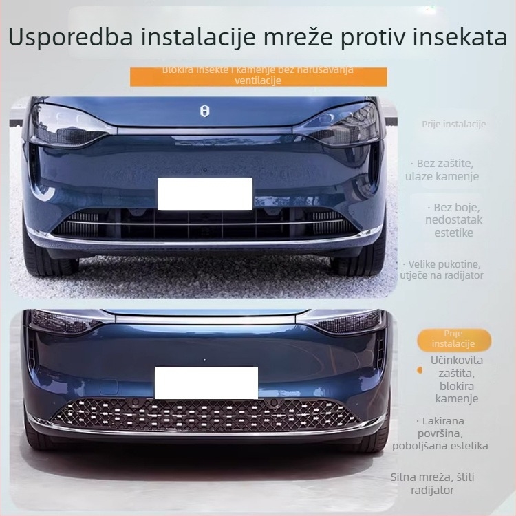 Wenjie M7 prednja mreža protiv insekata s zaštitom radijatora (ABS plastika, otvor 0.1, promjer žice 0.1, vijek trajanja 8 godina, marka Xing jiarun)