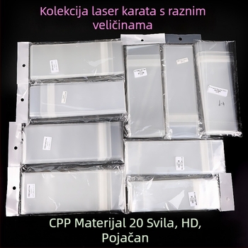 Samozatvarna torbica za karte i ulaznice, OPP/CPP film, visoka prozirnost, debeli film, duljina zatvaranja 5-20 cm