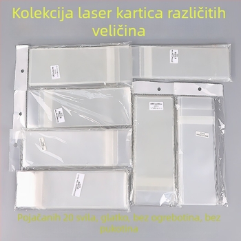 Samozatvarna torbica za karte i ulaznice, OPP/CPP film, visoka prozirnost, debeli film, duljina zatvaranja 5-20 cm