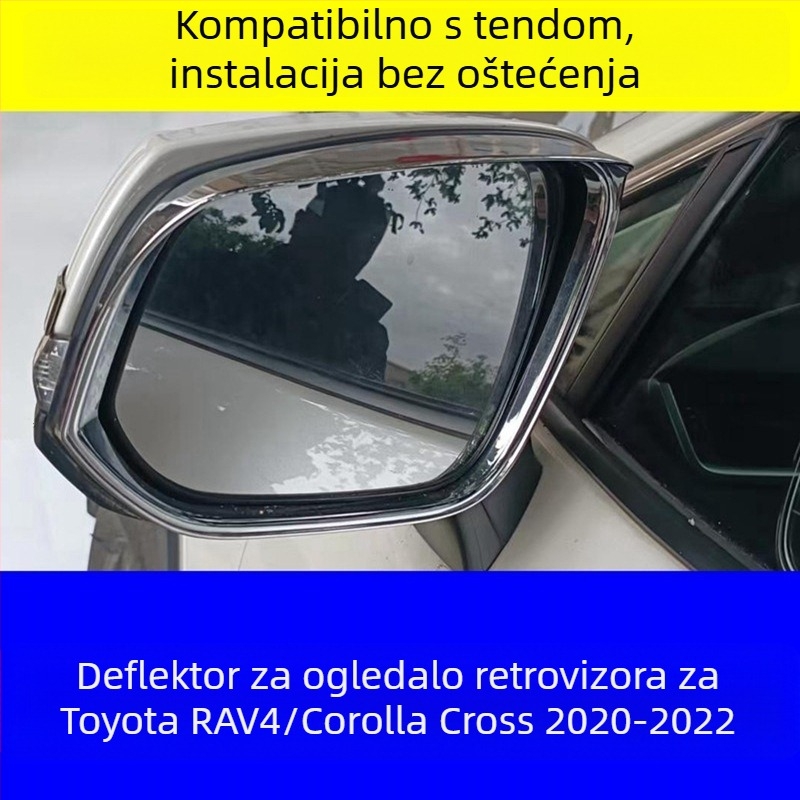 Zaštita kišnog ogledala za RAV4 (20-22) – Quick yiding, ABS, samoljepljiva