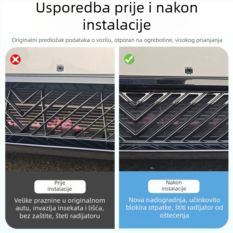 Zaštita od insekata za Jihu T1 – središnja prednja mreža hladnjaka, brzi spoj, nehrđajući čelik, model Jihu T1425 Endurance Special