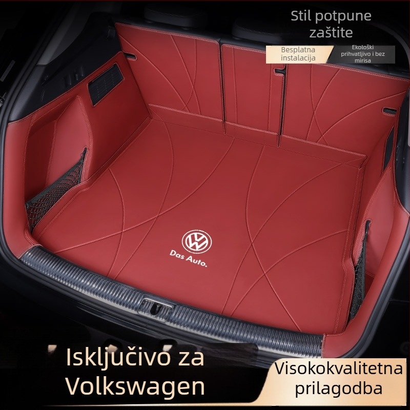Kožna prostirka za prtljažnik – Flying Profit, prvoklasna kvaliteta, za Tiguan L, Lavida, Sagitar, Bora, Touran, ID.3, Passat, Magotan