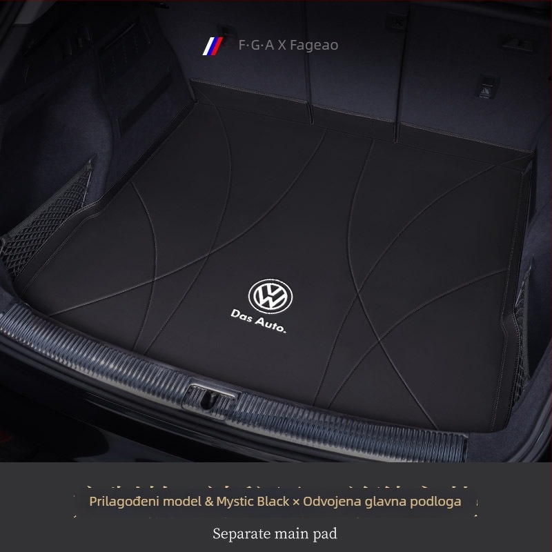 Kožna prostirka za prtljažnik – Flying Profit, prvoklasna kvaliteta, za Tiguan L, Lavida, Sagitar, Bora, Touran, ID.3, Passat, Magotan