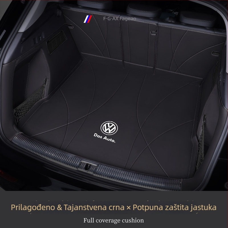 Kožna prostirka za prtljažnik – Flying Profit, prvoklasna kvaliteta, za Tiguan L, Lavida, Sagitar, Bora, Touran, ID.3, Passat, Magotan