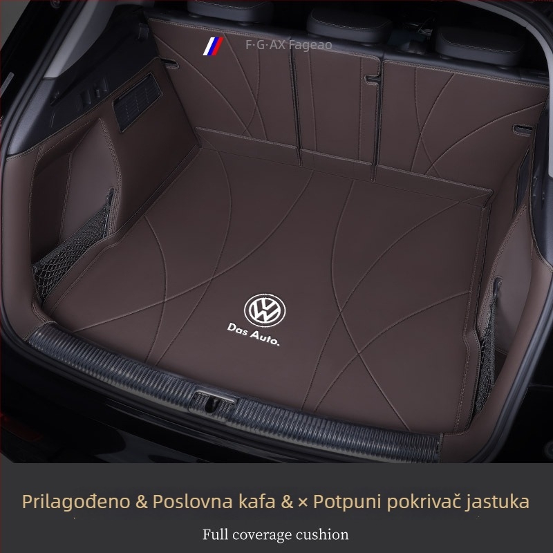 Kožna prostirka za prtljažnik – Flying Profit, prvoklasna kvaliteta, za Tiguan L, Lavida, Sagitar, Bora, Touran, ID.3, Passat, Magotan