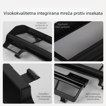 Mreža protiv insekata za Xiaomi Yu7 s uklonjivim kopčom, plastična konstrukcija, zaštita kondenzatora klima uređaja
