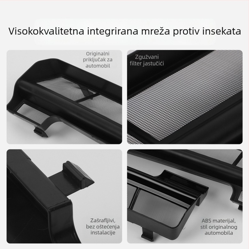 Mreža protiv insekata za Xiaomi Yu7 s uklonjivim kopčom, plastična konstrukcija, zaštita kondenzatora klima uređaja