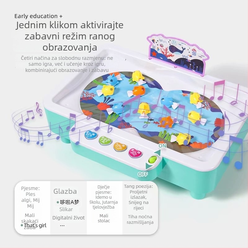 Interaktivna dječja vodena igračka, plastična konstrukcija, električno napajanje, za uzrast 0-3 godine, porijeklo Shantou
