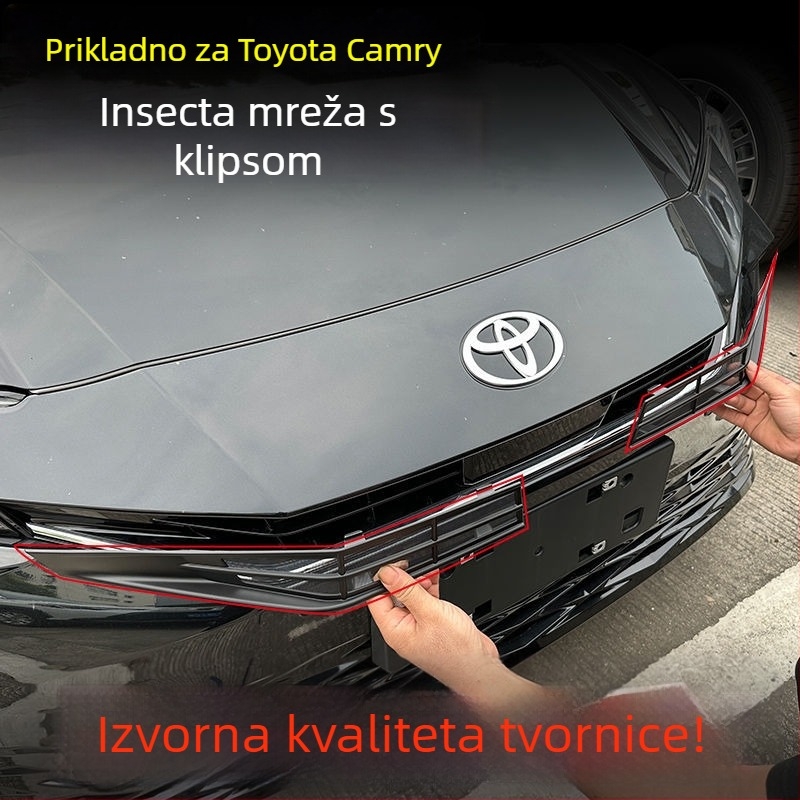 Mreža protiv insekata za prednju rešetku Toyota Camry 9. generacije (modeli 24–26) — ABS, crna, brend Hanbang Jiechen