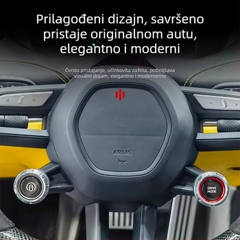 Kružni prsten za gumb volana, aluminij, model 255, Love car, za Xiaomi SU7