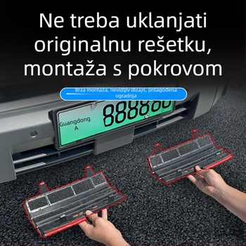 Dekorativni trak prednje rešetke za Chery ICAR03 s mrežom protiv insekata | Materijal: ABS | Kompatibilnost: Chery ICAR03