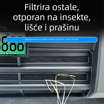Dekorativni trak prednje rešetke za Chery ICAR03 s mrežom protiv insekata | Materijal: ABS | Kompatibilnost: Chery ICAR03