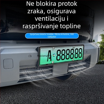 Dekorativni trak prednje rešetke za Chery ICAR03 s mrežom protiv insekata | Materijal: ABS | Kompatibilnost: Chery ICAR03