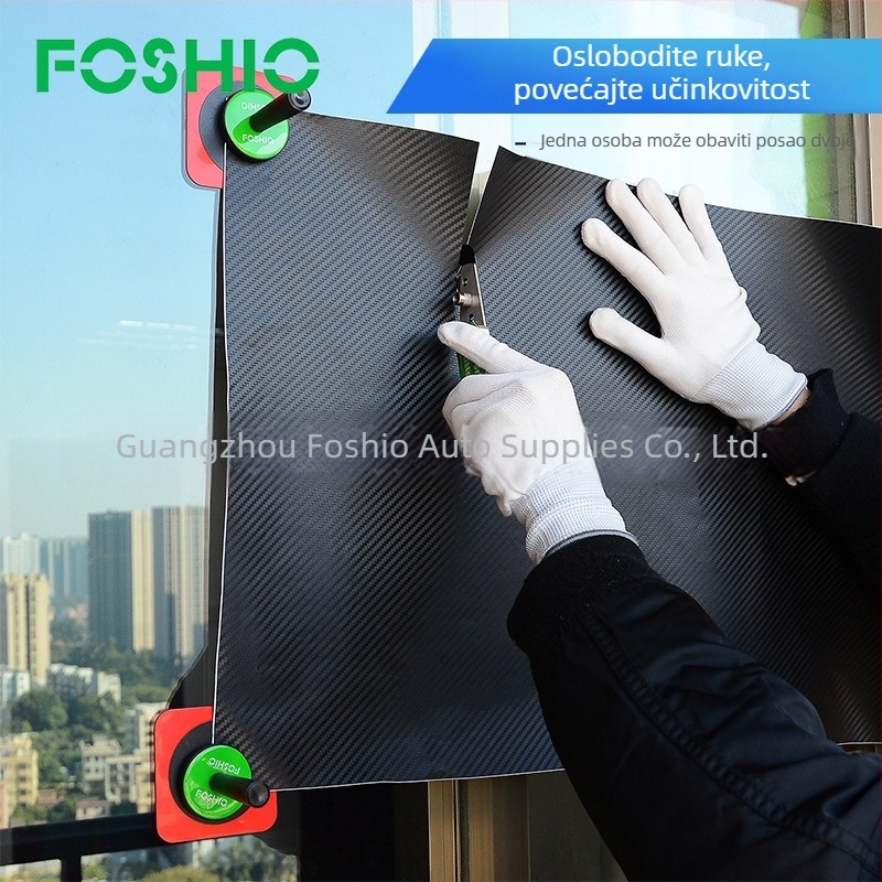 FOSHIO Magnetni držač za automobilsku foliju, promjera 43 mm, s jakom usisnom čašicom