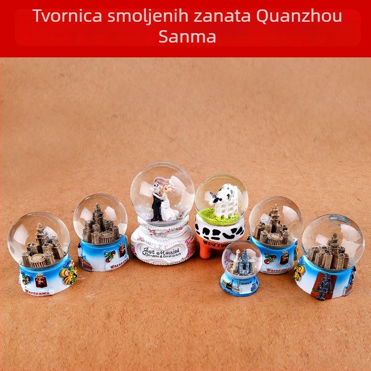 Sanma Sfera od smole – Glazbena kutija, Obojena, Materijal: Plastika/Smola, Logo Ispisan
