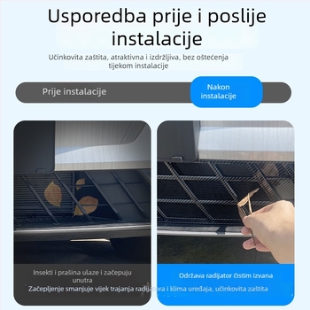 Mreža protiv insekata i zaštitna mreža spremnika vode za Wenjie 26 M7 Extended Range, ABS okvir + nehrđajući čelična mreža, montaža kopčama