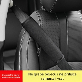 Jastučić za sigurnosni pojas automobila, udoban i prozračan za duga putovanja, štiti ramena i vrat, interni auto dodatak