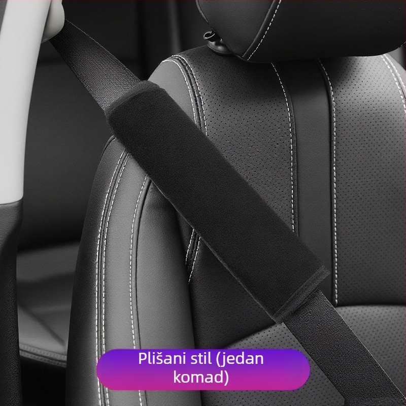 Jastučić za sigurnosni pojas automobila, udoban i prozračan za duga putovanja, štiti ramena i vrat, interni auto dodatak