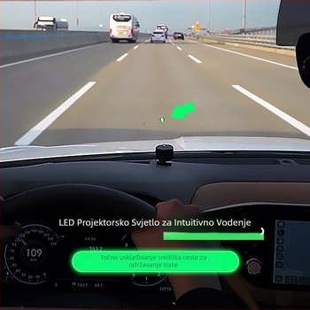 Sustav upozorenja na napuštanje trake s LED dodatnim svjetlom — ABS unutarnji dijelovi, jednostavna ugradnja, pogodan za opće modele automobila