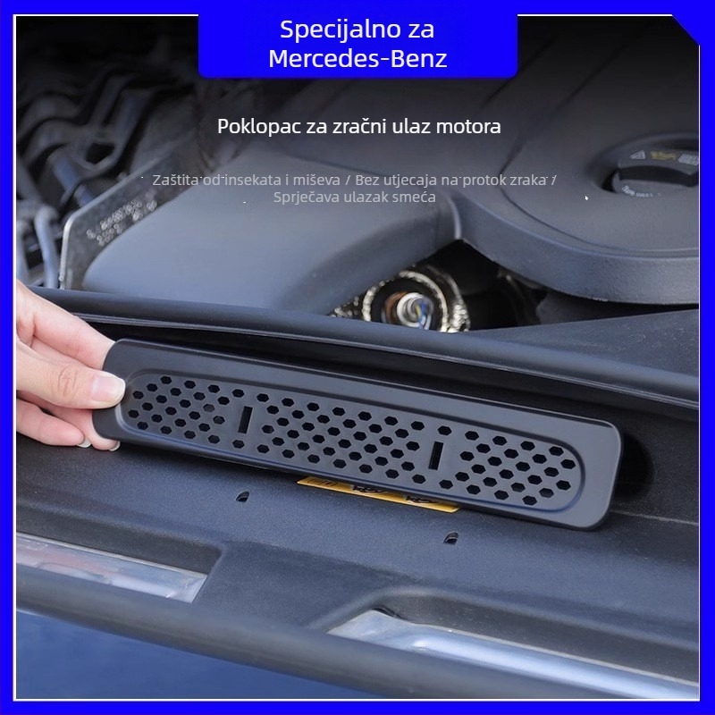 Pokrov motornog odjeljka s mrežom protiv kukaca za Mercedes-Benz GLC300L/E260L – plastični, isključivo za Mercedes-Benz