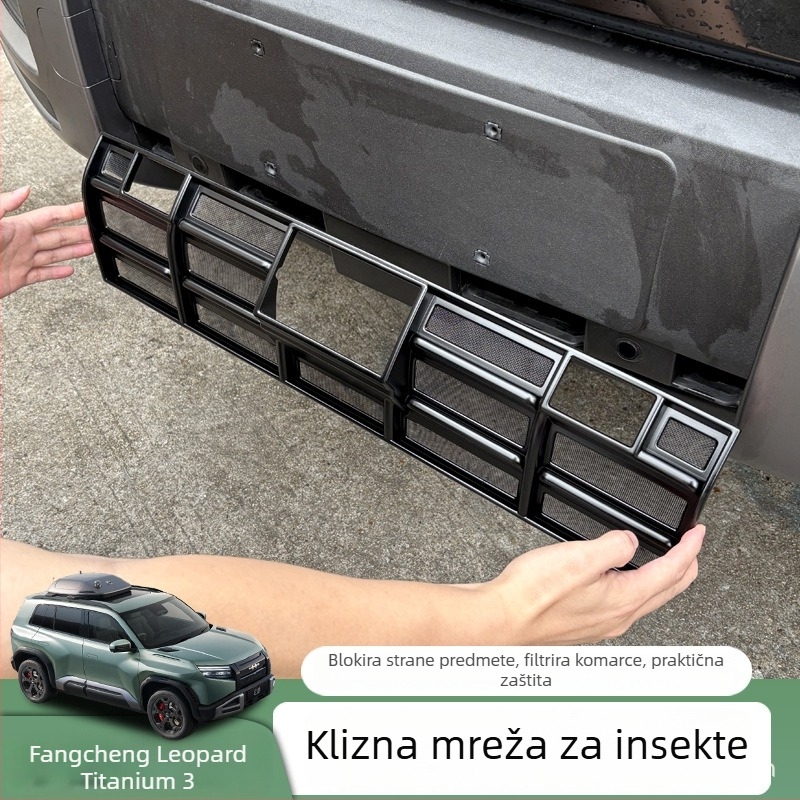 Zaštitna traka stražnjeg pretinca s mrežom protiv insekata za BYD Fangchengbao Titanium 3 – ABS plast, Junmiao