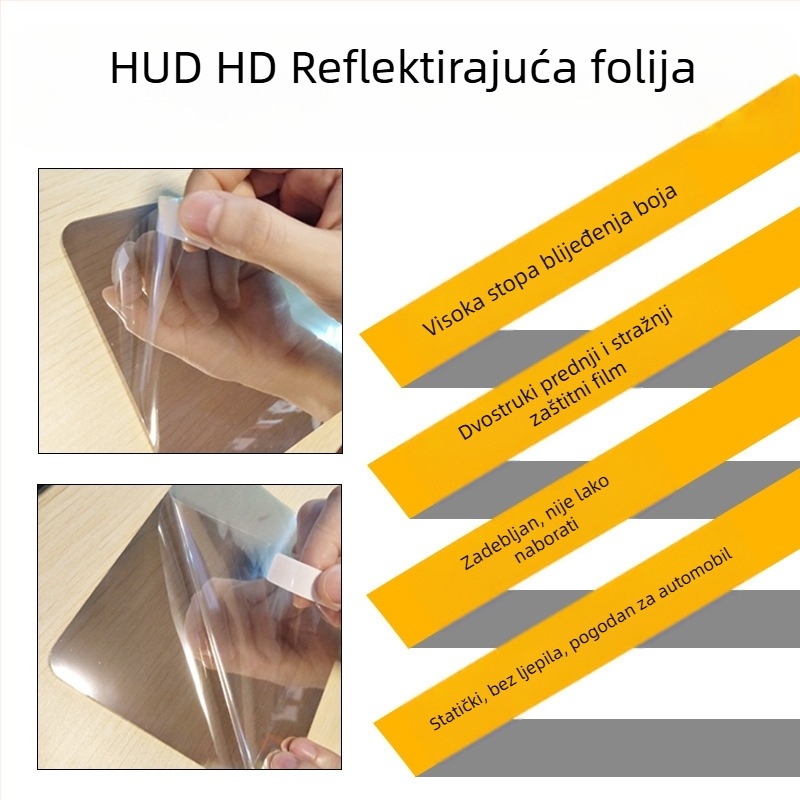 Reflektirajući film za automobil HUD i projekciju navigacije putem mobitela — HD zaštitni film bez artefakata