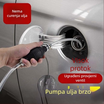 Ručna cijev za usisavanje ulja za vozilo – PVC materijal, Polyhedron marka, bez prilagođavanja, licencirana privatna etiketa