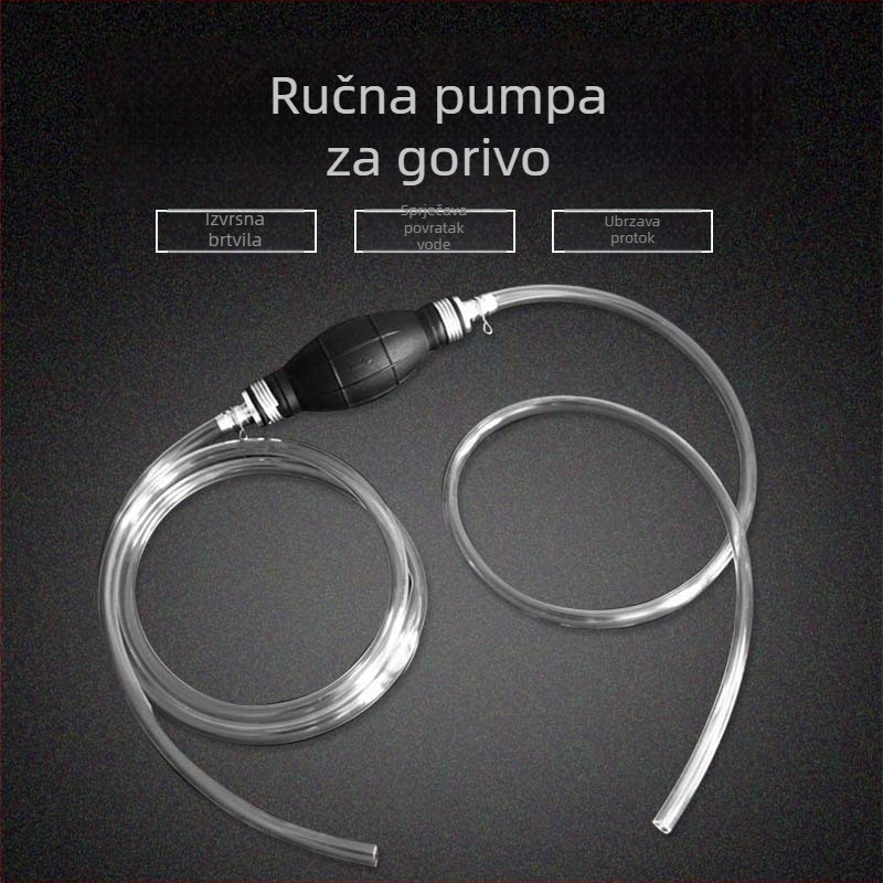 Ručna cijev za usisavanje ulja za vozilo – PVC materijal, Polyhedron marka, bez prilagođavanja, licencirana privatna etiketa