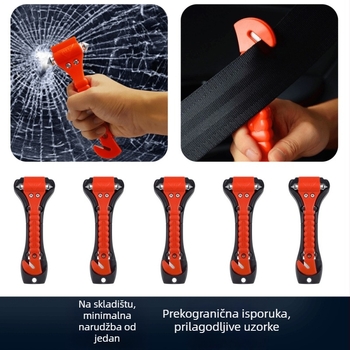Automobilski alat za bijeg – sigurnosni čekić za razbijanje stakla, mini ABS, težina 150 g, podrijetlo Ningbo, prilagodljiva obrada
