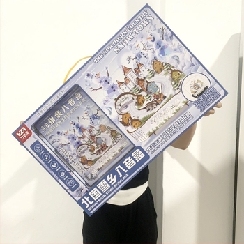 Drvena DIY glazbena kutija s karuselom – kulturni i kreativni poklon za djevojčice i djecu (Šifra 7788-22, Materijal: drvo, Tisak logotipa dostupan)