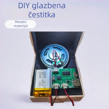 Ručni metalni USB MP3 glazbeni mehanizam s mogućnošću snimanja za glazbenu kutiju