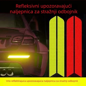 Automobilske reflektirajuće sigurnosne trake – duga samoljepljiva traka za stražnji branik i vrata