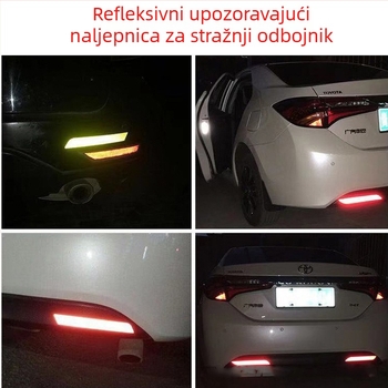 Automobilske reflektirajuće sigurnosne trake – duga samoljepljiva traka za stražnji branik i vrata