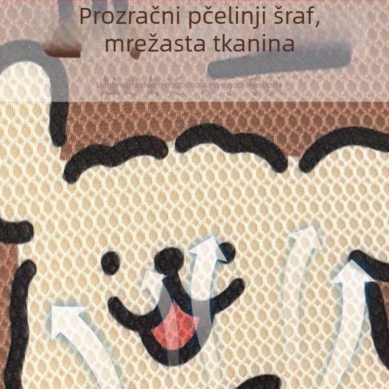Jastuk za sjedenje u automobilu, univerzalan za sve sezone, dišući i ventilirani, navlaka Ice Silk, punilo od svilenih vlakana