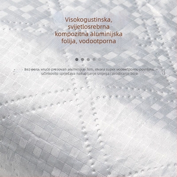 Električni snježni pokrov za prednji dio universalnog četverotočkaškog vozila, debela aluminijska folija, teleskopska ugradnja, zaštita prednjeg dijela