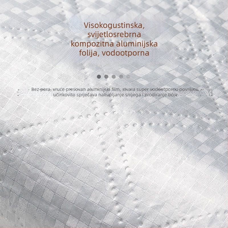 Električni snježni pokrov za prednji dio universalnog četverotočkaškog vozila, debela aluminijska folija, teleskopska ugradnja, zaštita prednjeg dijela