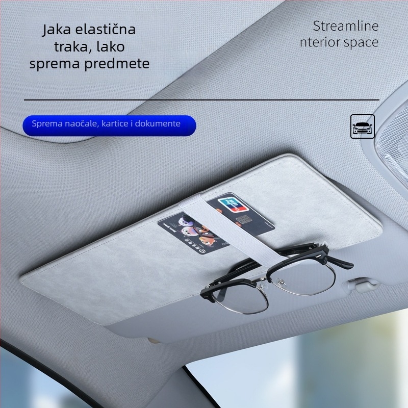 Lorsky nubuk automobilni sjenilnik s proširenjem, podesiva vizira, anti-odsjajni, ugrađena instalacija, univerzalna kompatibilnost, ispis logotipa dostupan