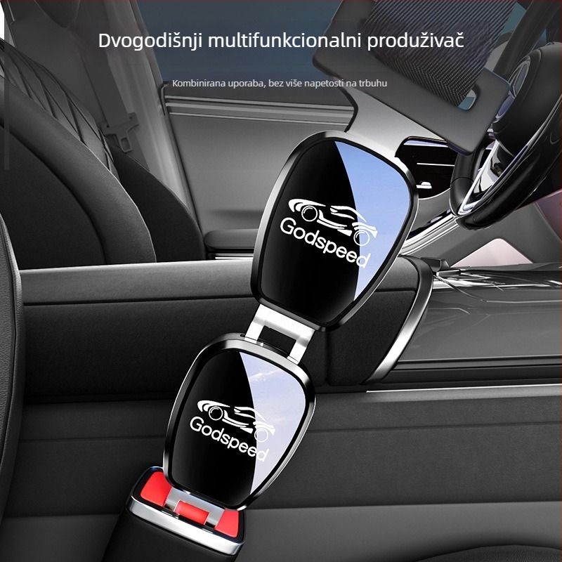 Weiyis Proširivač sigurnosnog pojasa za automobil - model A-8, materijali: nehrđajući čelik i ABS, prilagodba dostupna, ispis logotipa moguć
