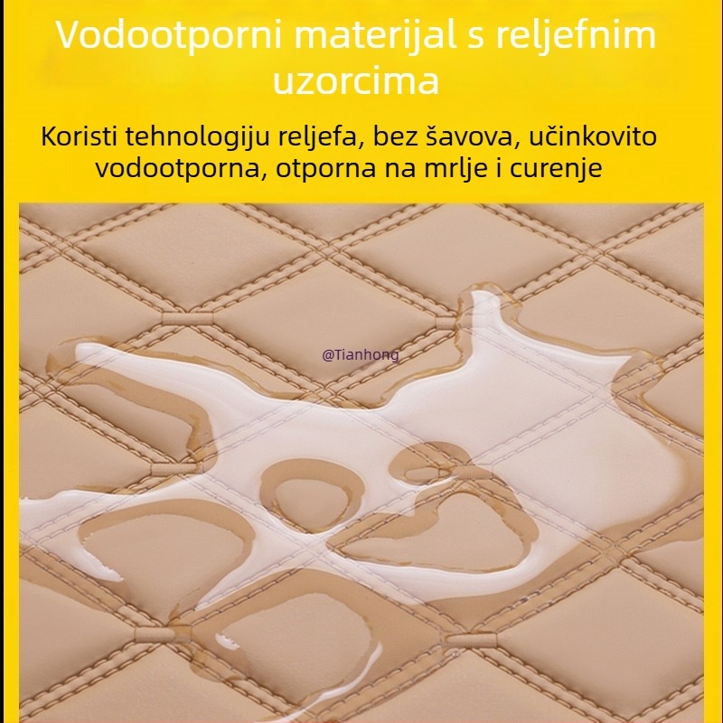 Mat prtljažnika za Wuling Hongguang s četiri vrata, unutrašnjost Hongguang Mini Macaron (treća i četvrta generacija), Materijal: TPE+XPE; Protuklizni; Prilagođeno modelu