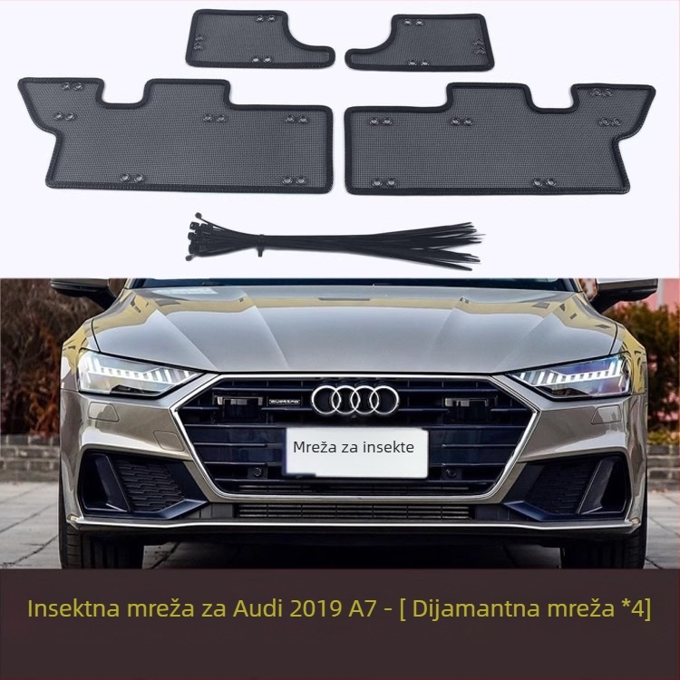 Nehrđajući čelični auto mreža protiv insekata za Audi A7/A7 Sportback, 0,2 mm otvor, promjer žice 0,5 mm, marka Yufuhua, vijek trajanja 1000