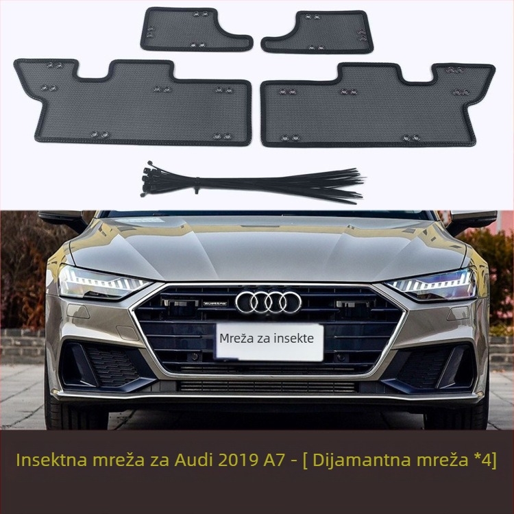 Nehrđajući čelični auto mreža protiv insekata za Audi A7/A7 Sportback, 0,2 mm otvor, promjer žice 0,5 mm, marka Yufuhua, vijek trajanja 1000