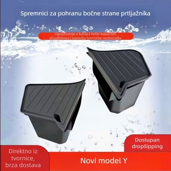 Kutija za prtljažnik s bočnim džepovima za Tesla Model Y i Model 3, TPE materijal