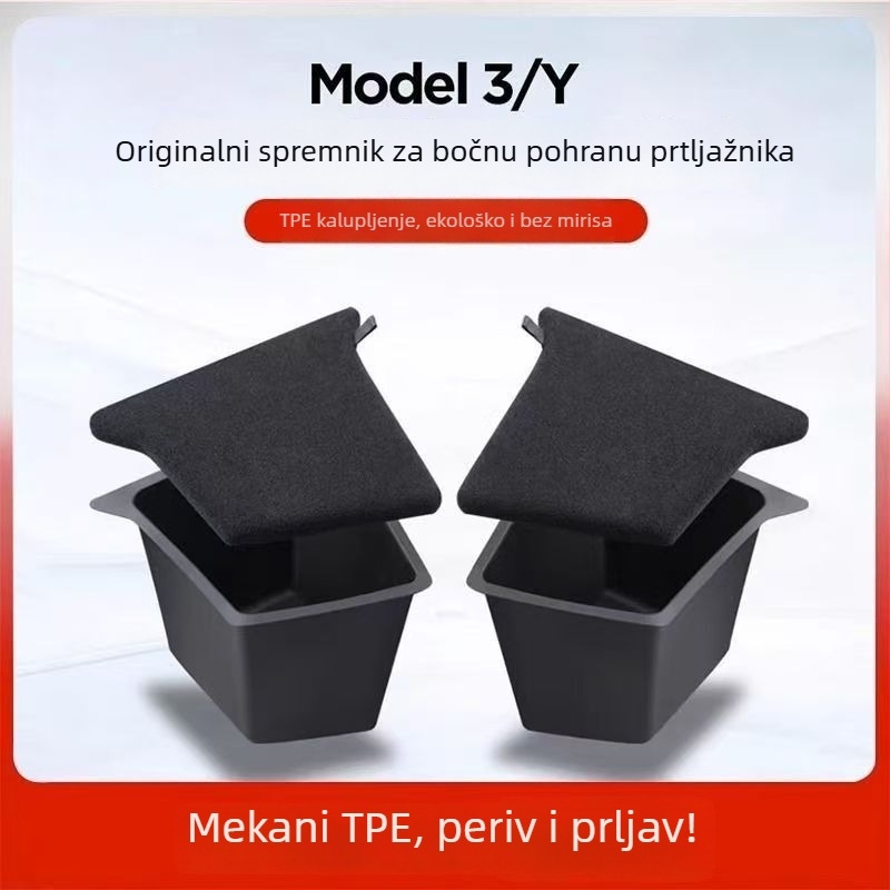 Kutija za prtljažnik s bočnim džepovima za Tesla Model Y i Model 3, TPE materijal