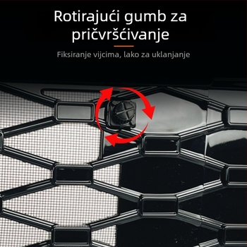 Insektima zaštitna mreža prednjeg hladnjaka – Materijal: ABS + mreža od nehrđajućeg čelika 304; Životni vijek: 3 godine