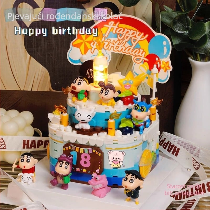 Edukativni građevinski blokovi s glazbenim kutijom, ABS plast, 800+ komada, 1 kg, za uzrast 7–14 godina