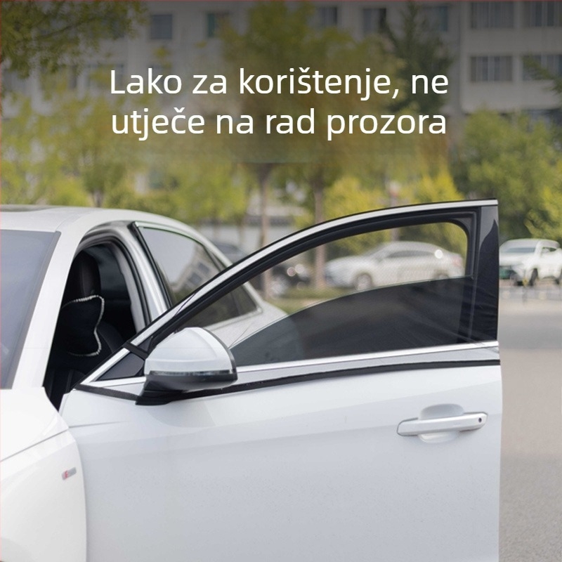 Automobilska mreža protiv komaraca za prozor, sjenilo s mrežastim uzorkom, ugradnja spojnicom