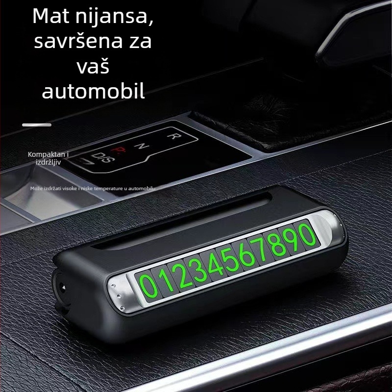 Automobilski sigurnosni čekić s četiri u jednu funkciju: lomljenje stakla, svjetlo, kartica za parkiranje; materijal metal+ABS