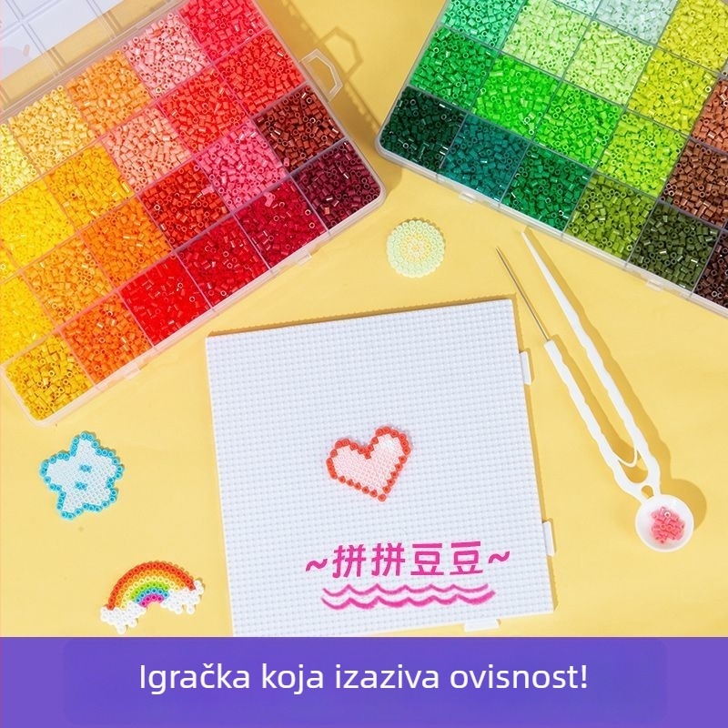 Set plastičnih perli promjera 2,6 mm za DIY mozaik-puzzle od perli