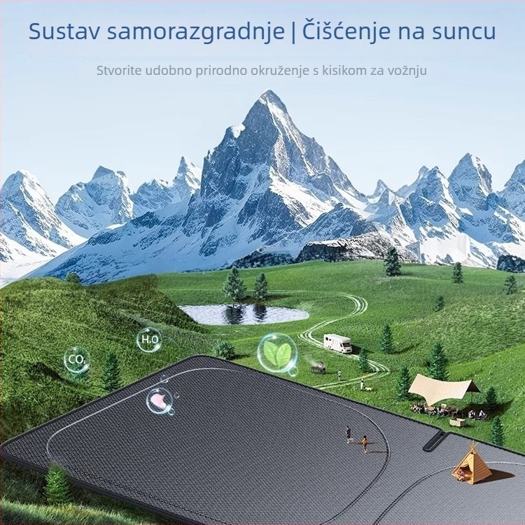 Auto sjenilo s aktivnim ugljenom za uklanjanje aldehida, aluminijska folija, klik-uklapanje, namijenjeno za određeni model automobila, jednostavan stil, moguć ispis logotipa