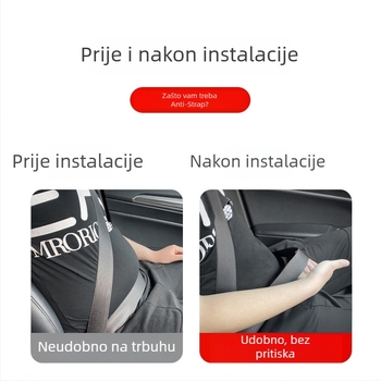Proširivač sigurnosnog pojasa automobila, ABS, brenda Huitian; kompatibilan s jezičićem zaključavanja širine 2,1 cm i duljine 3 cm